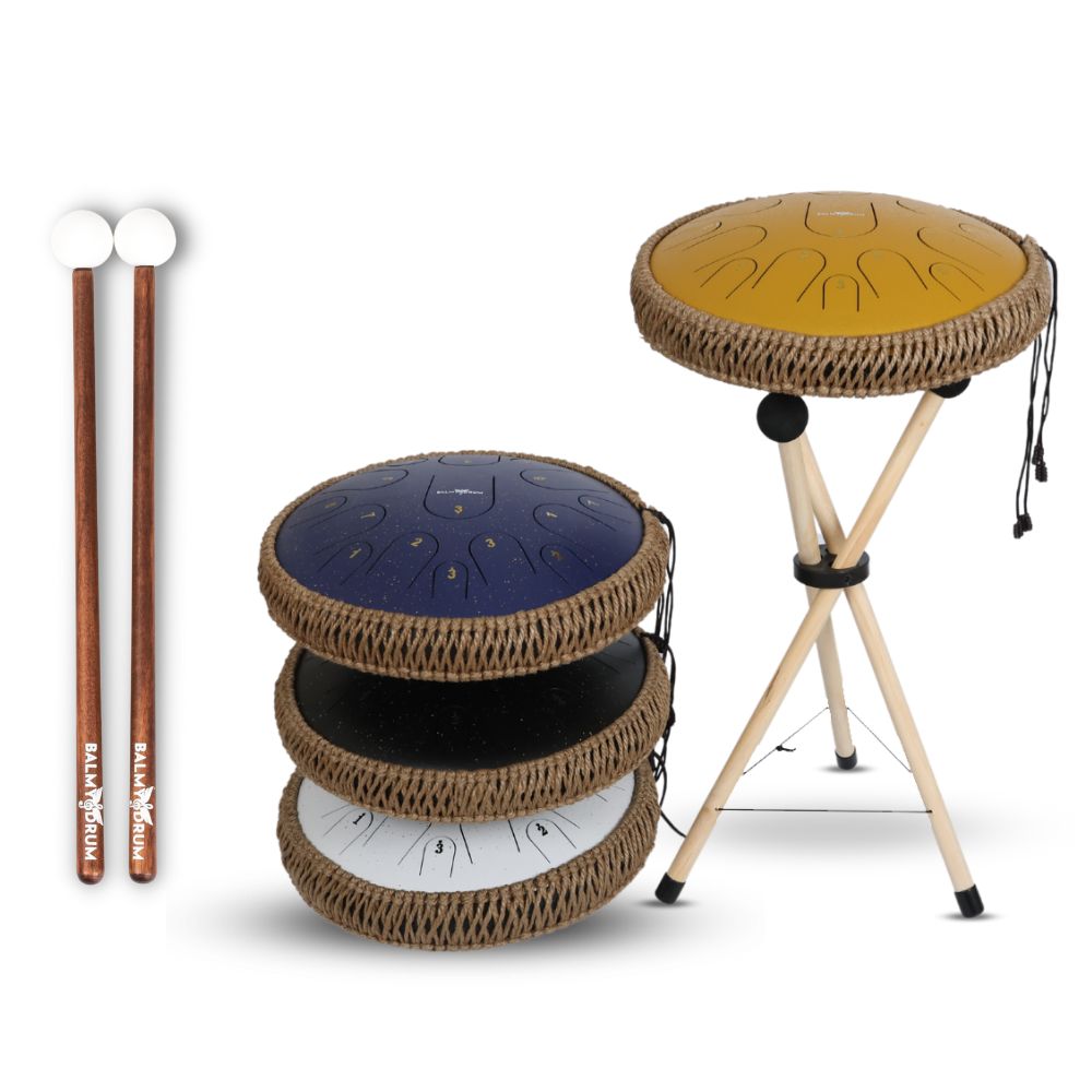 Wooden Stand + Mallet Set